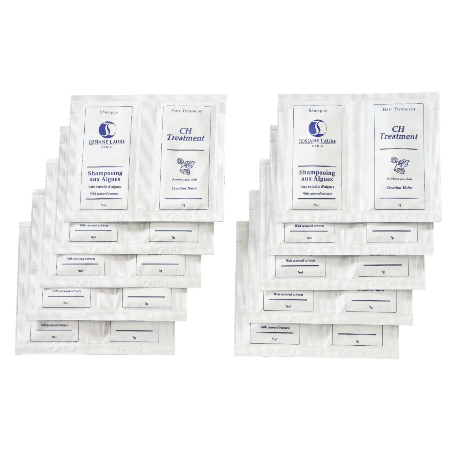 シャンプー7ｍｌ　＆トリートメント7ｇ　パウチ【１０】個セット【他商品と同時購入のみ】のイメージ画像1